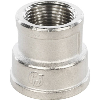 Муфта переходная Ду 25*20 (1"х3/4") внутренняя резьб никель STOUT